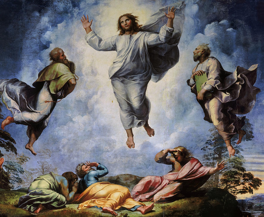 Raphael Painting - Transfiguration of Jesus, 1520 by Raphael