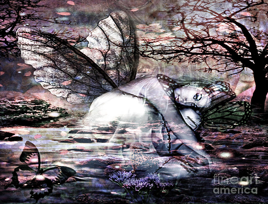 Transformation Fairy Mixed Media by Lauries Intuitive