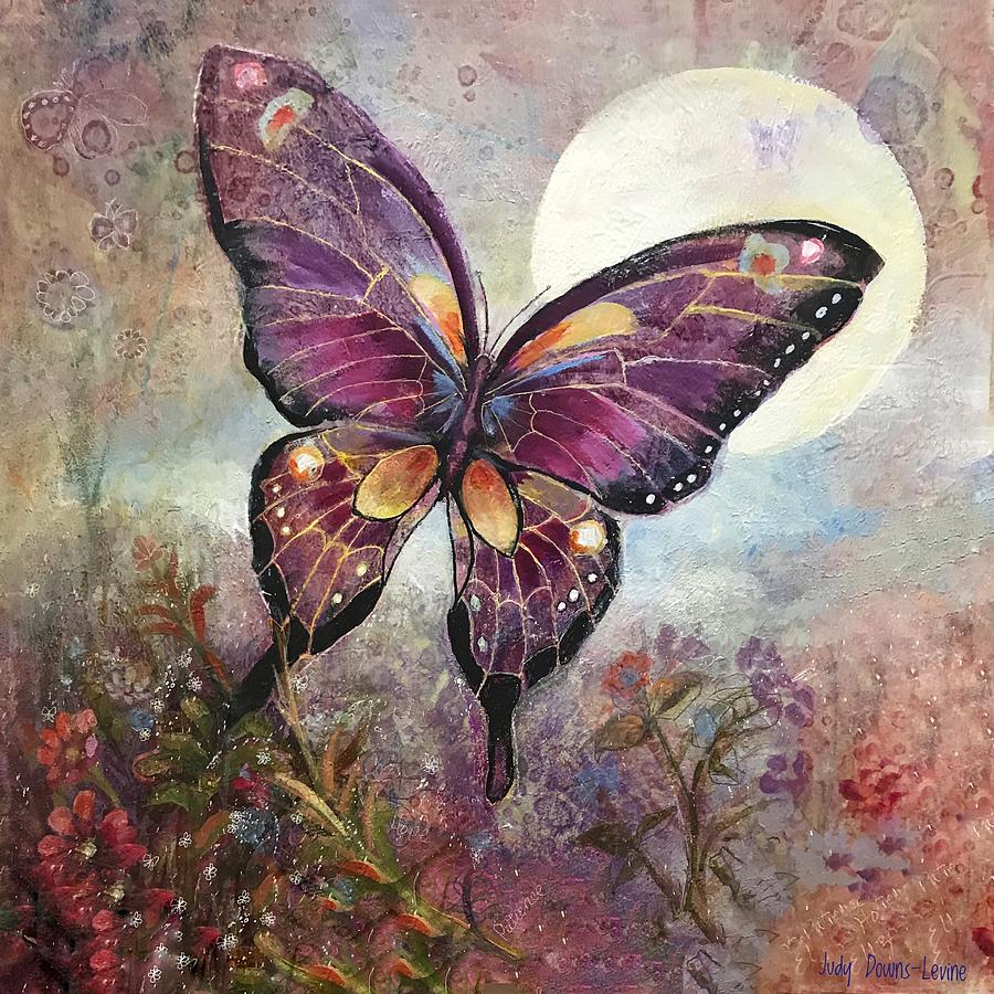 Butterfly Painting - Transformed by Judy Downs-Levine