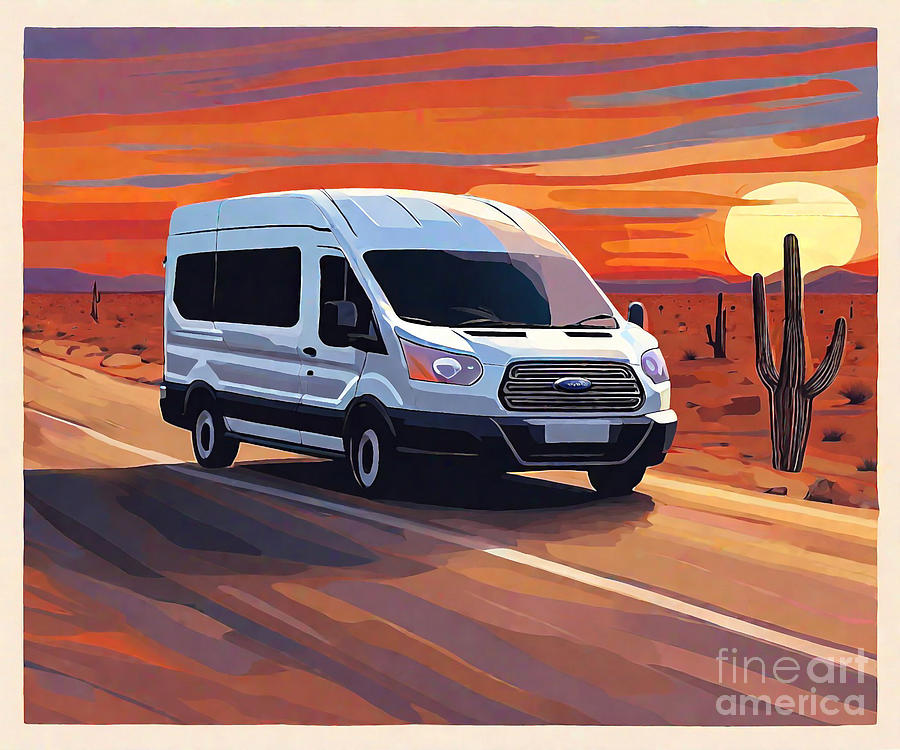 Transit Passenger Versatile Van Ford Transit Passenger Drawing by ...