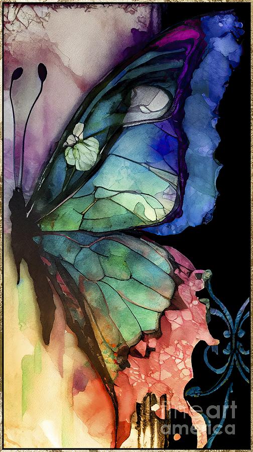 Butterfly Painting - Transition I by Mindy Sommers