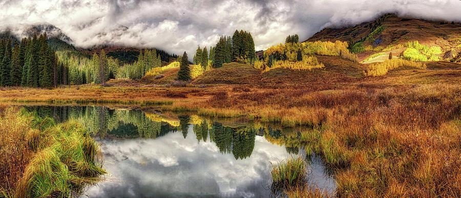 Transition Of The Seasons in Rocky Mountains  Colorado Photograph by OLena Art by Lena Owens - Vibrant DESIGN