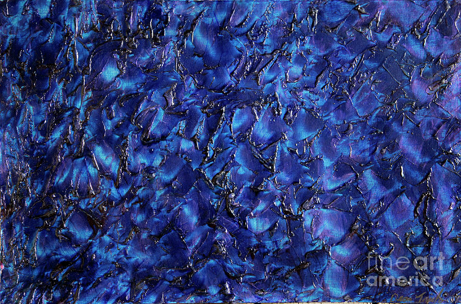 Transitions Blue Painting by Dean Triolo