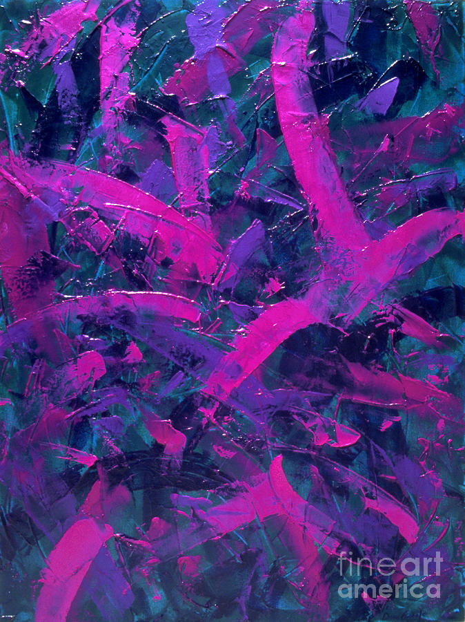 Transitions with Turquoise, Lavender and Magenta Painting by Dean Triolo