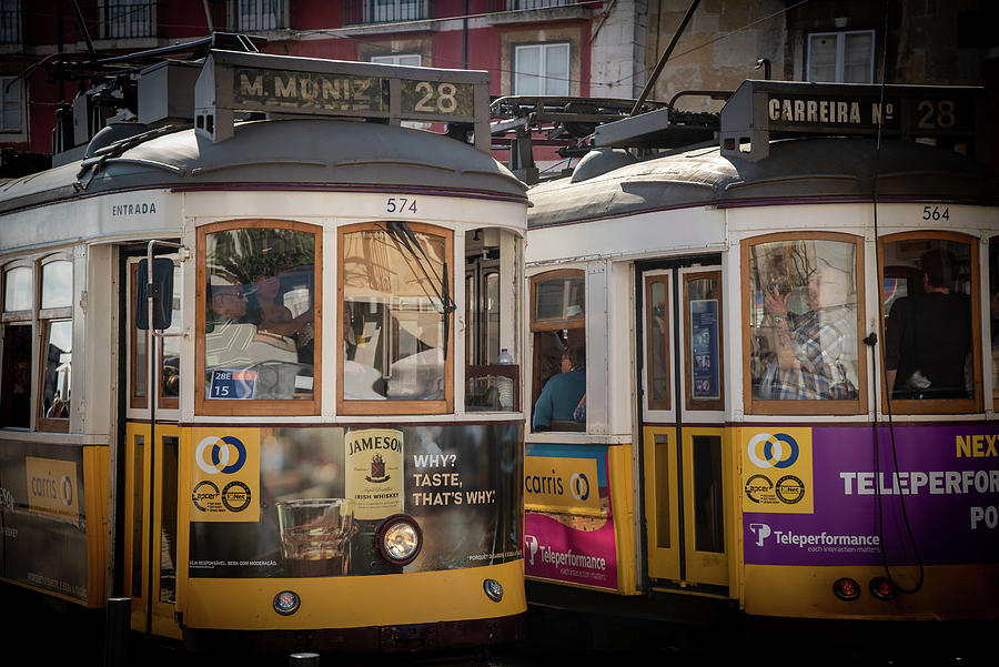 Transportation tram at alfama area Lisbon city in Portugal Photograph by Michalakis Ppalis