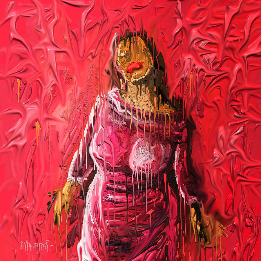 Trapped in Paint Painting by Anthony Mwangi