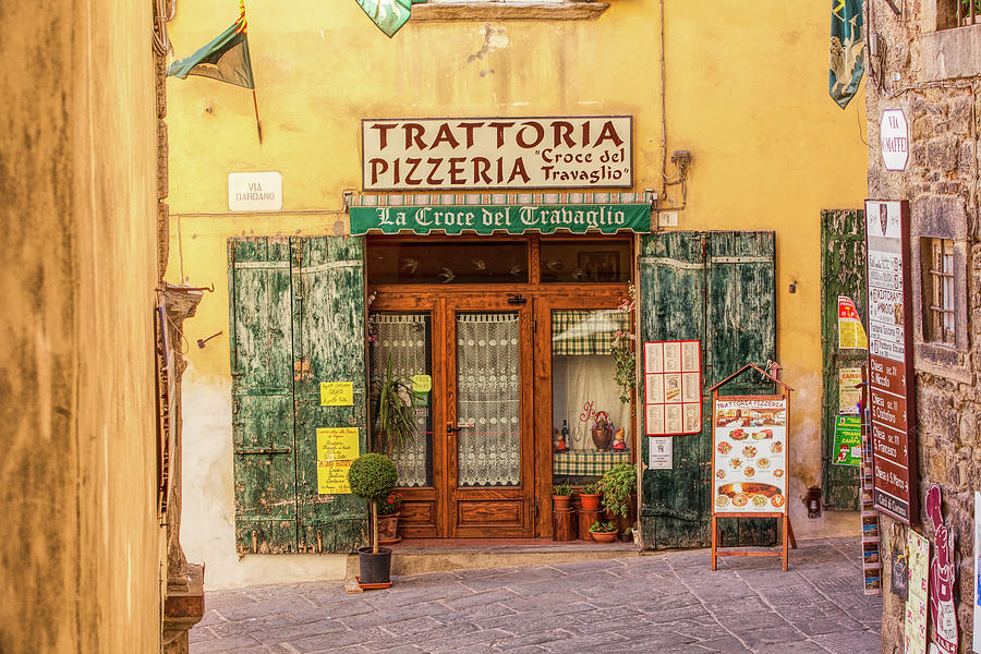 Trattoria of Cortona Photograph by David Letts