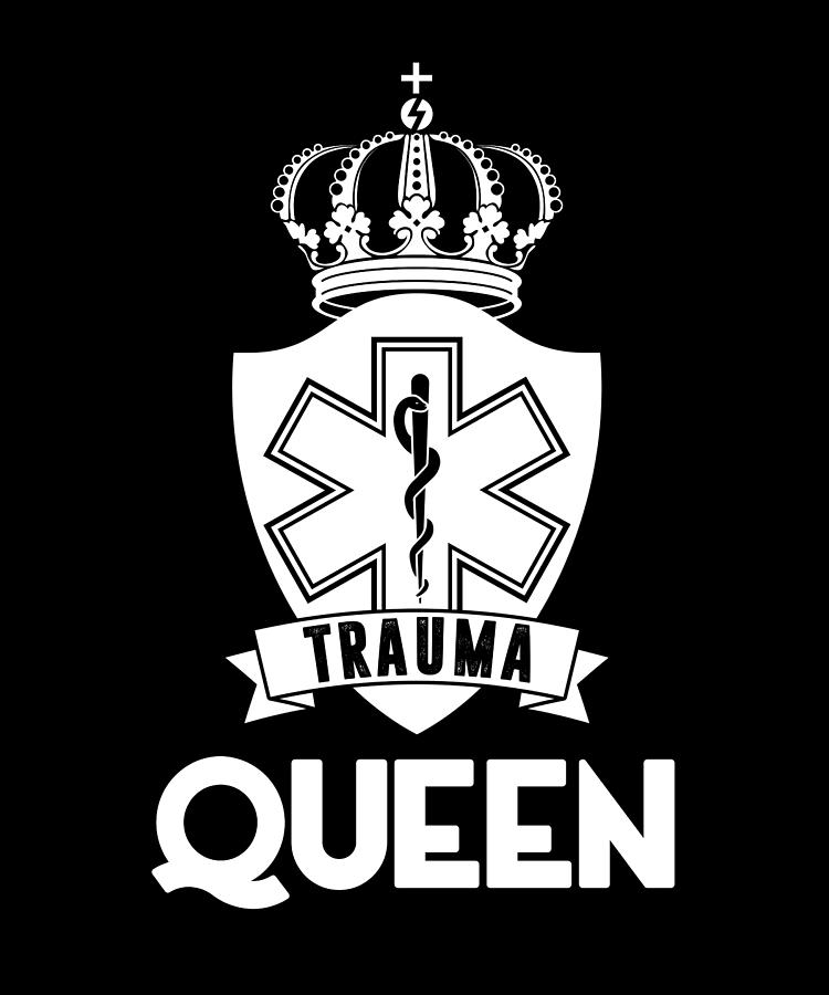 Trauma Queen Medic EMS Paramedic Emergency Nurse Digital Art by Florian ...