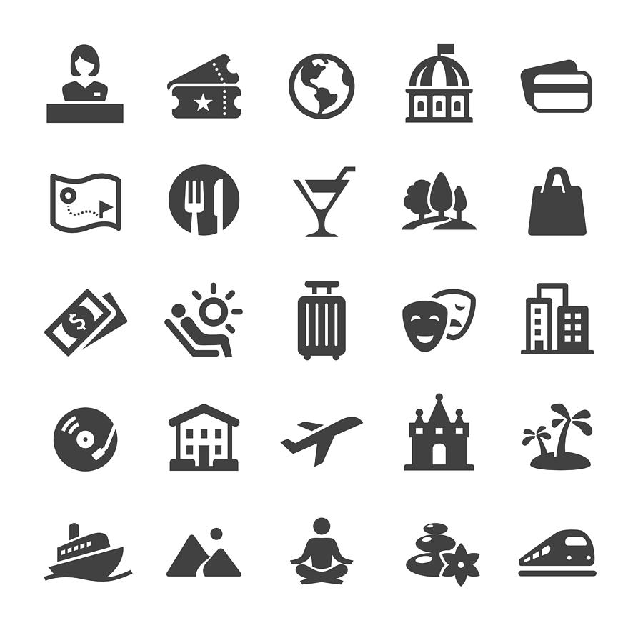 Travel and Leisure Icons - Smart Series Drawing by -victor-