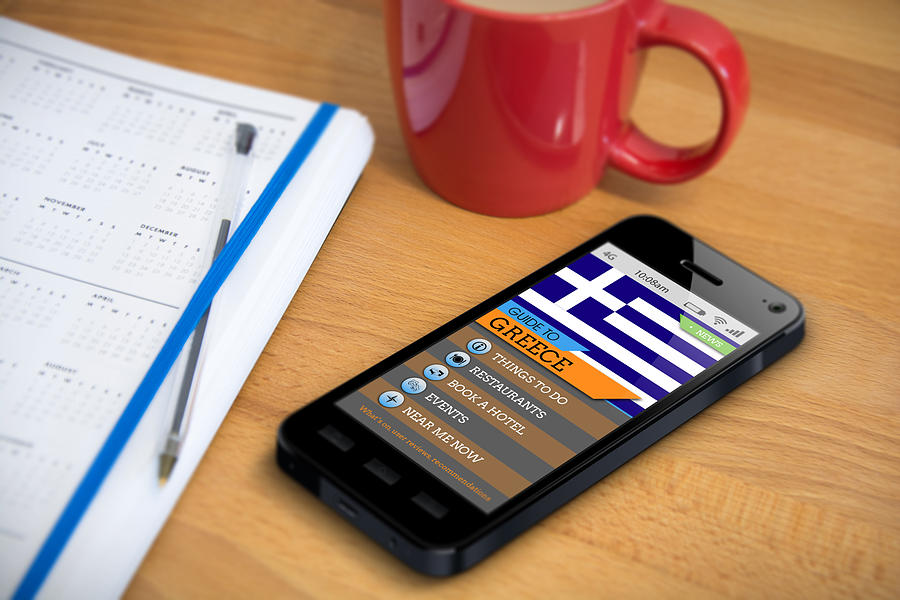 Travel Guide - Greece - Smartphone App Photograph by Thomas Faull