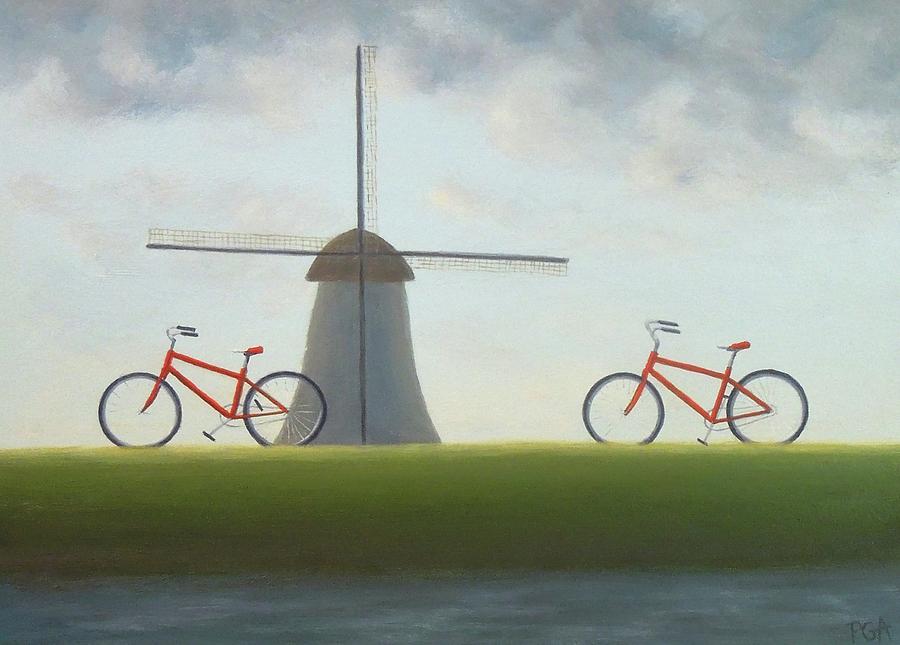 Travelling in Holland Painting by Phyllis Andrews