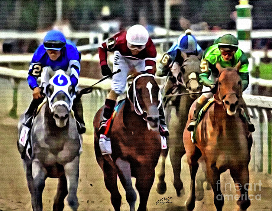 Travers Down The Stretch Digital Art by CAC Graphics
