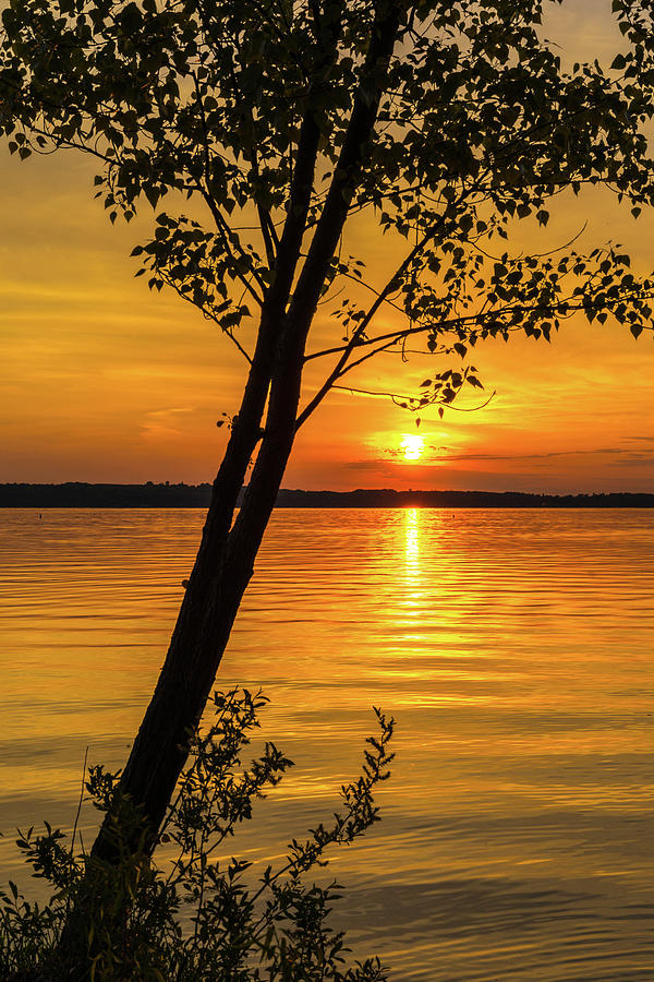 Traverse Bay Sunset Photograph by Dan Sproul