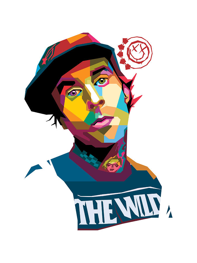 Travis Barker Digital Art by Ihsan Mokhsen Pixels