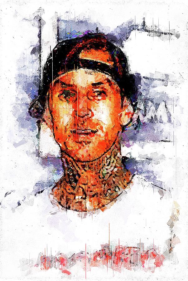 Travis Barker Digital Art By Walter Florine Pixels