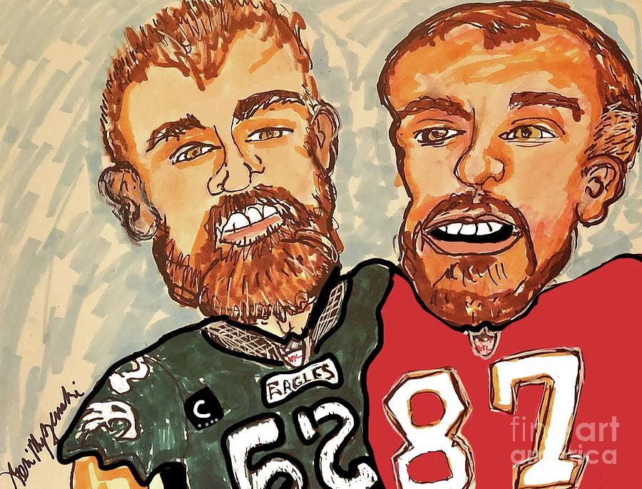 Travis Kelce and Jason Kelce Kelce Brothers Philadelphia Eagles Kansas