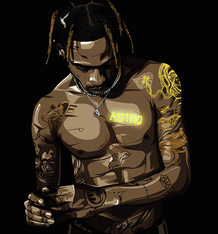 Travis Scott Digital Art by Biko Tecson - Fine Art America