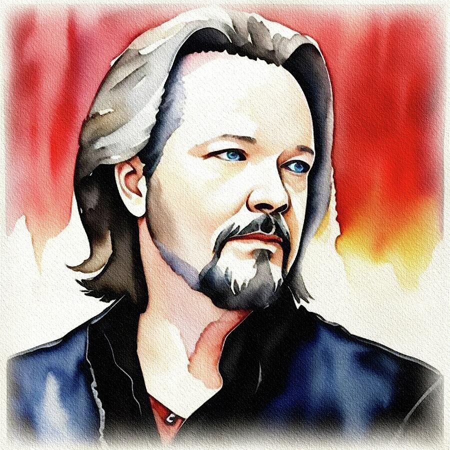 Travis Tritt, Music Star Painting by Sarah Kirk - Fine Art America