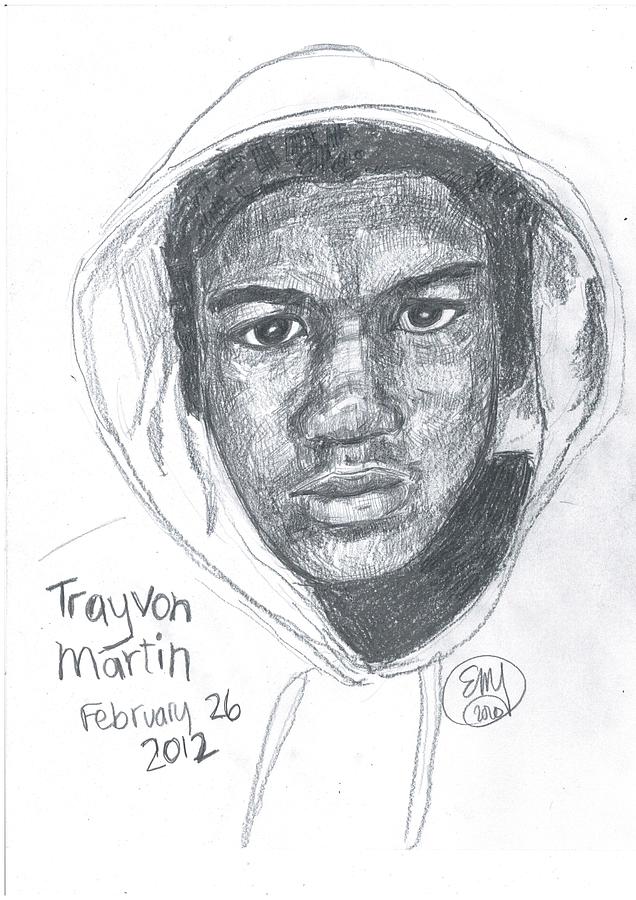 Travyon Martin Drawing by Eileen Backman