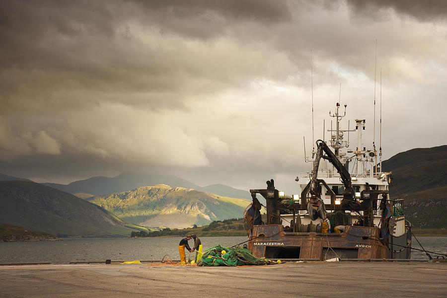 Trawler In Ullapool Harbour Photograph by Theasis