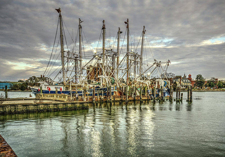 Trawlers at Amory Seafood Photograph by Jerry Gammon