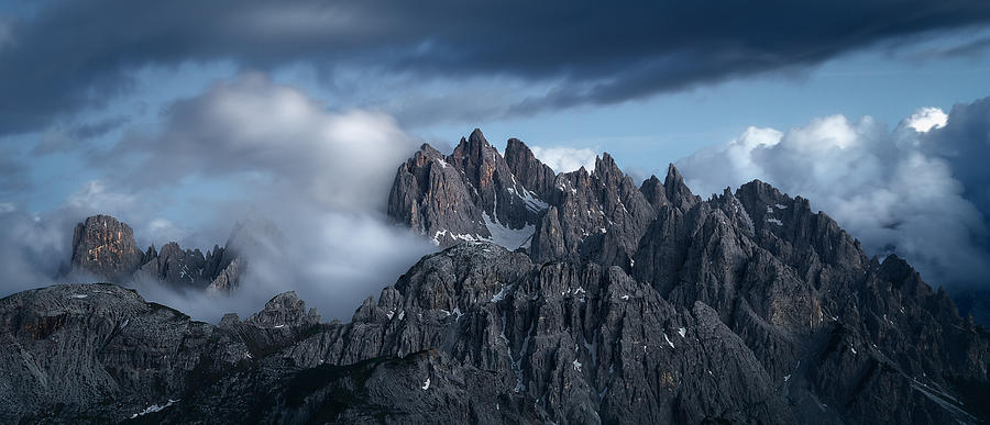 Tre Cime Dolomites Mountain Range Photograph