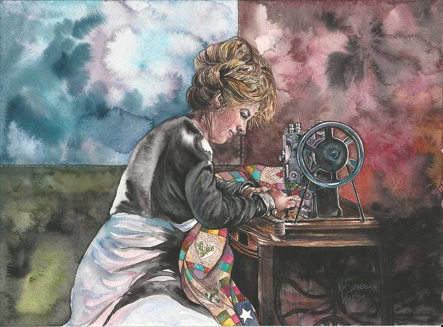 Treadle Tranquility Painting by Kim Whitton