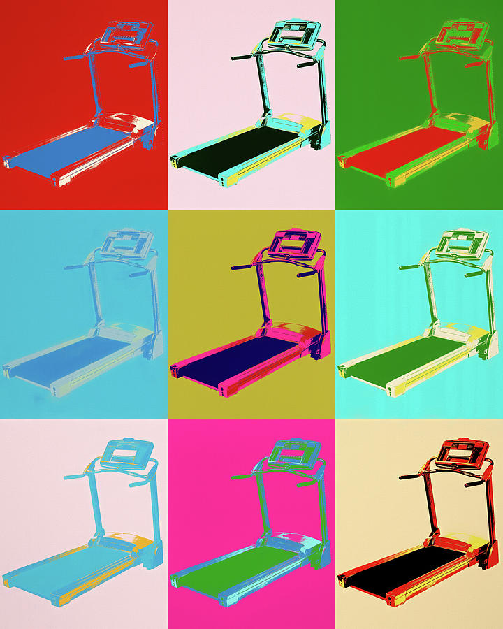 Treadmill Pop Art Mixed Media by Dan Sproul