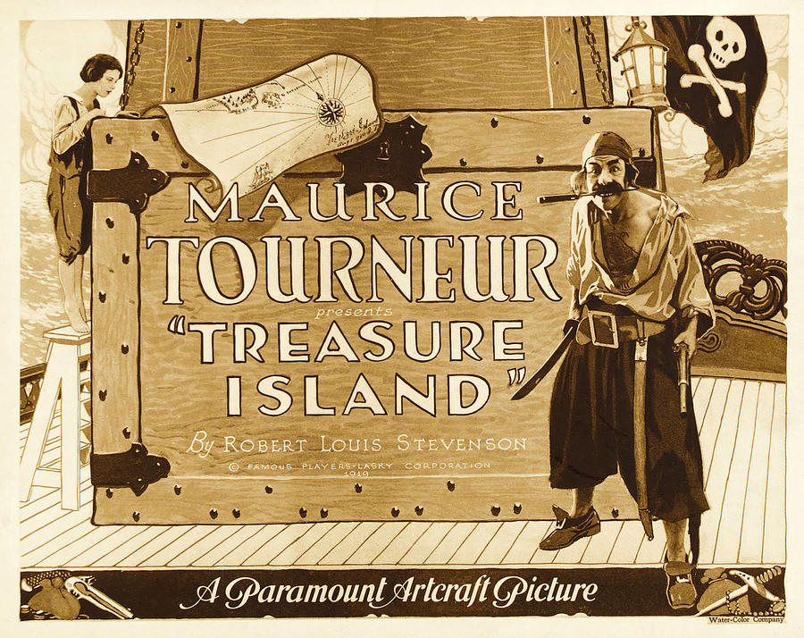TREASURE ISLAND -1920-, directed by MAURICE TOURNEUR. Photograph by Album