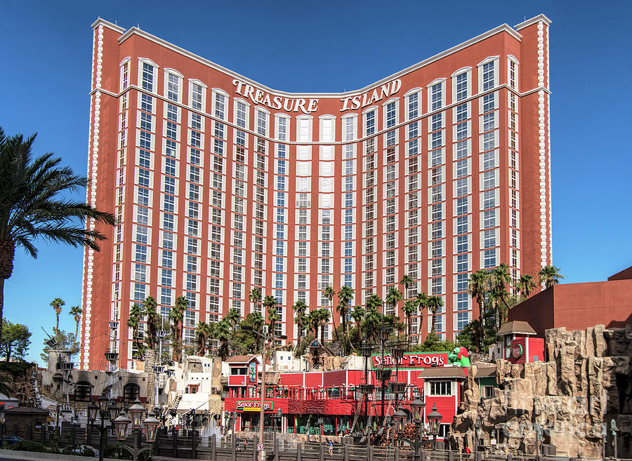 Treasure Island Hotel and Casino in Las Vegas Nevada Photograph by David Oppenheimer