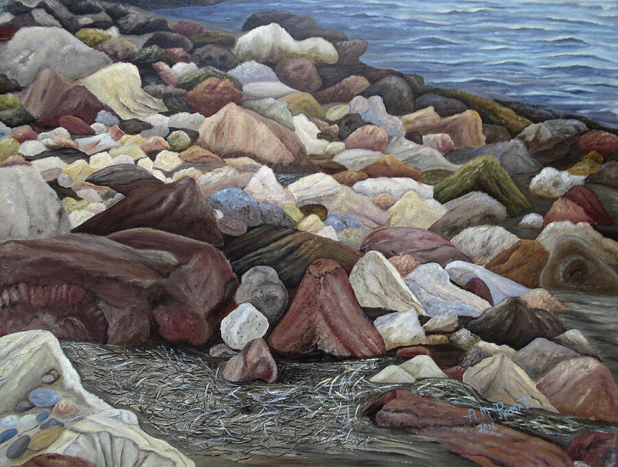 Treasure Stones Painting by Angeles M Pomata Treasure Stones Painting by Angeles M Pomata