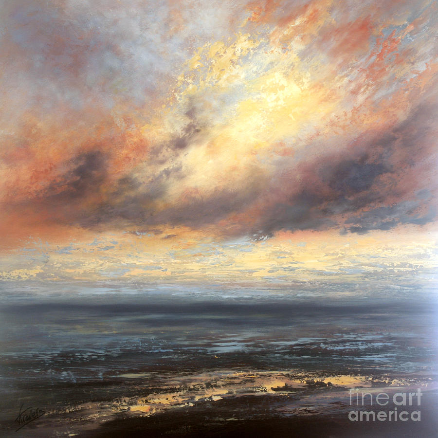 Sunset Painting - Treasured Moments by Valerie Travers