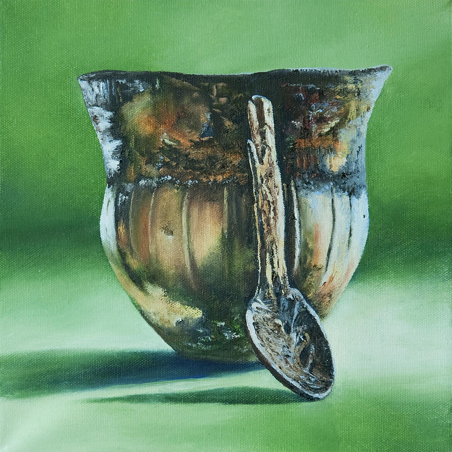 Still Life Painting - Treasures of a Dig by Terry R MacDonald