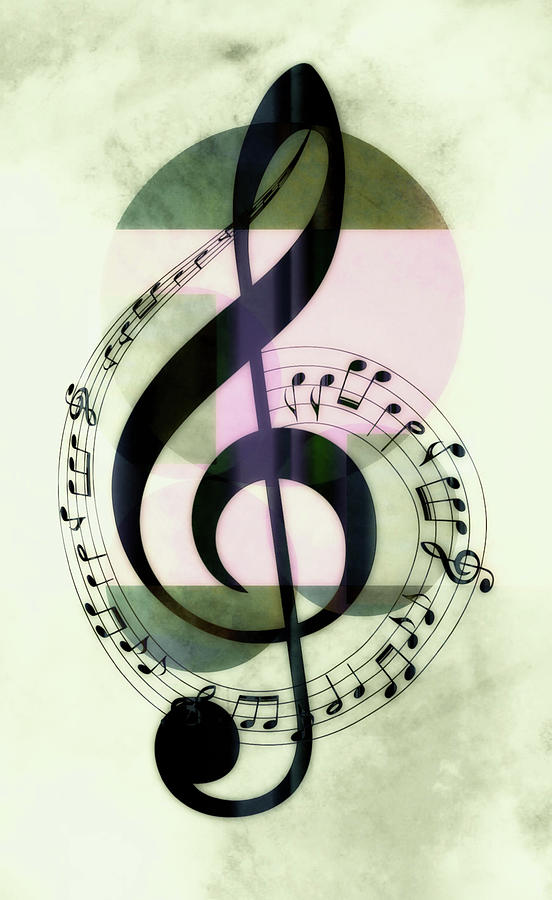 Treble Clef Symbol Photograph by James DeFazio - Pixels