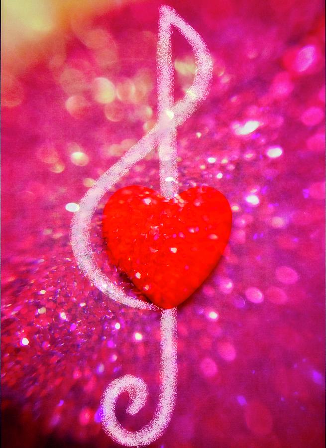 Treble Love and Sparkle Digital Art by Lisa Soots