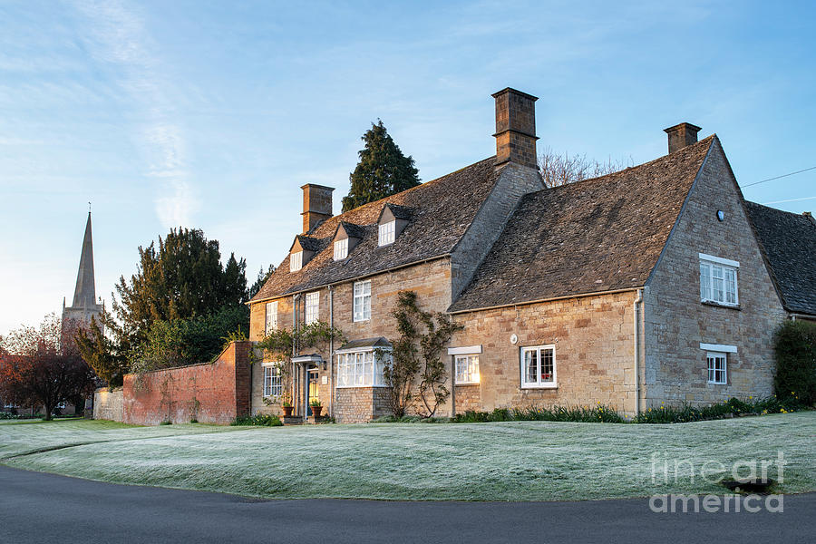 Tredington Village on a Frosty Spring Morning Photograph by Tim Gainey