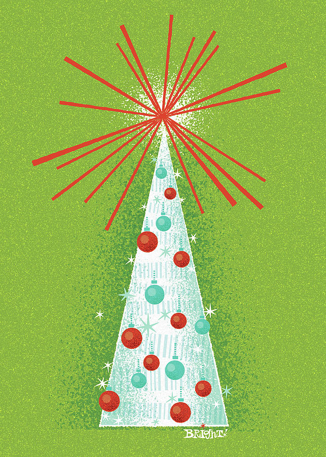 Christmas Digital Art - Tree 03 Christmas Card by Daniel Guidera