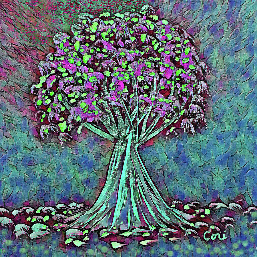 Tree 604 Painting by Corinne Carroll