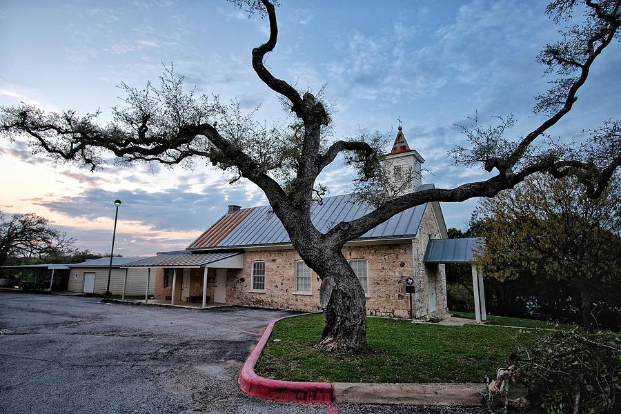 Tree and Chapel  Photograph by Buck Buchanan