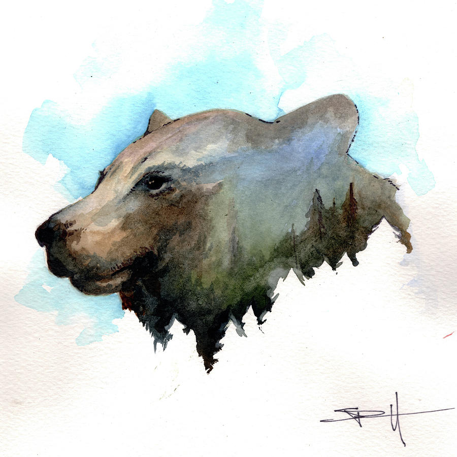 Tree Bear Painting by Sean Parnell