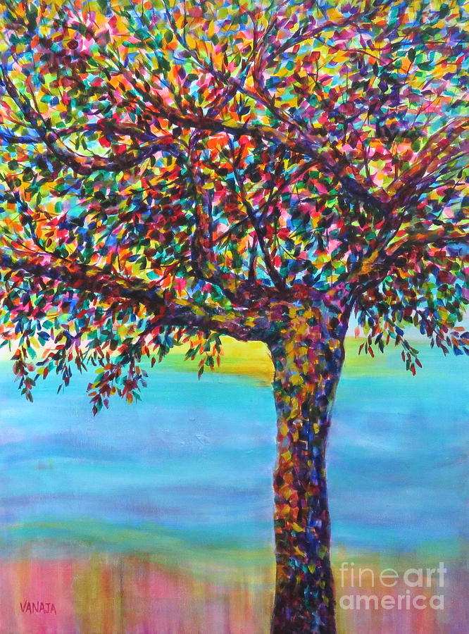 Tree Candy Painting by Vanajas Fine-Art