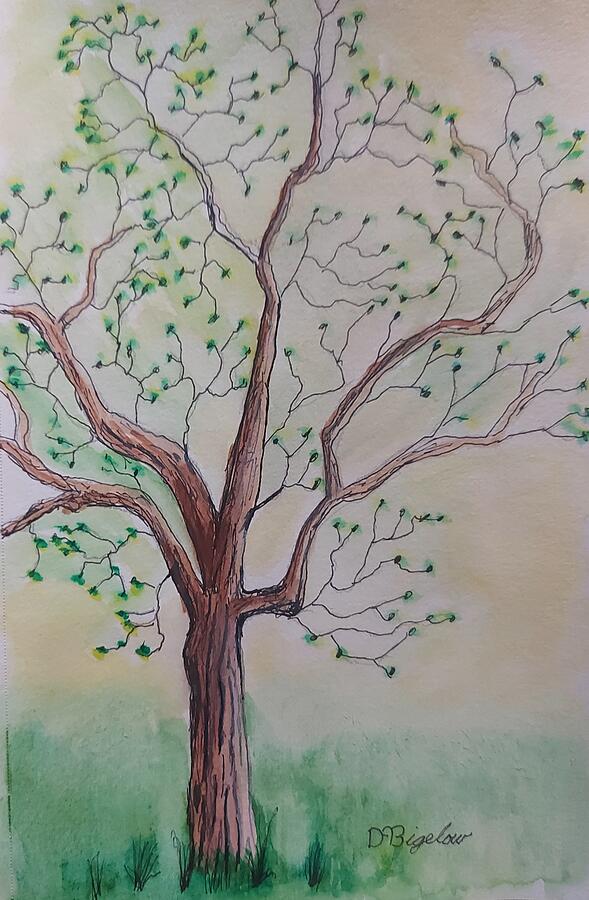 Nature Painting - Tree by David Bigelow
