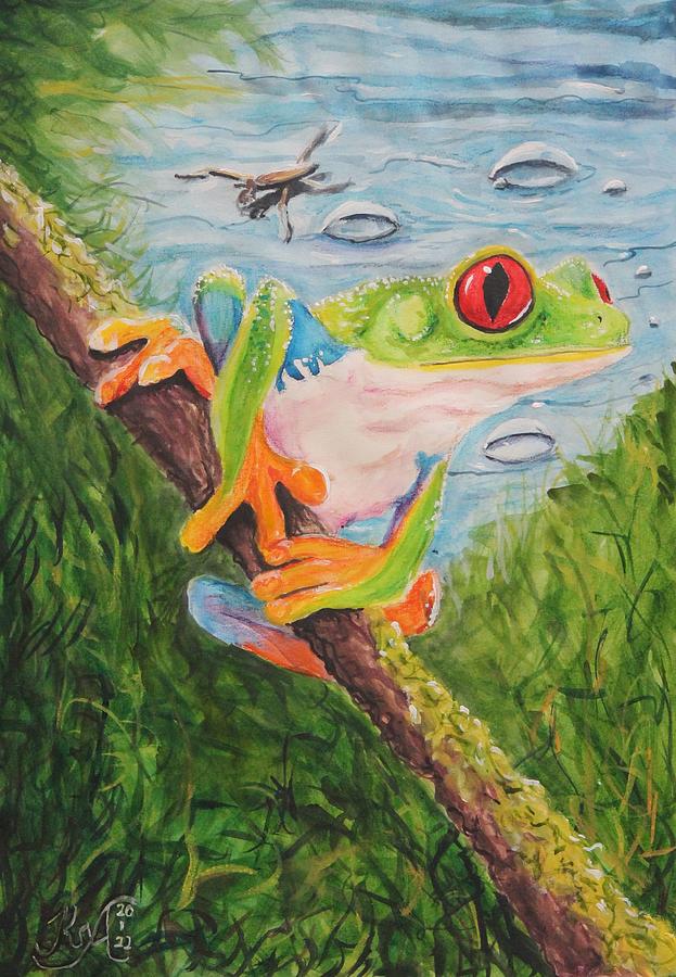 Tree Frog 12 Painting by Jenny Scholten van Aschat - Fine Art America