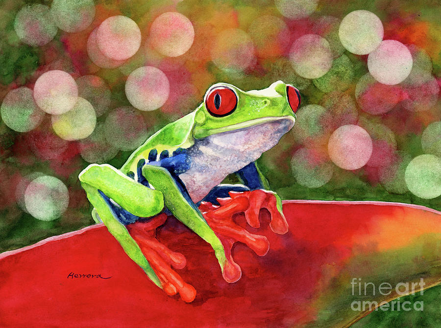 Tree Frog Painting by Hailey E Herrera - Pixels