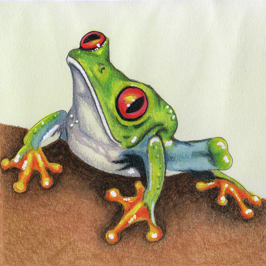 Tree Frog Study #2 Painting by Kristen Dorsey - Fine Art America