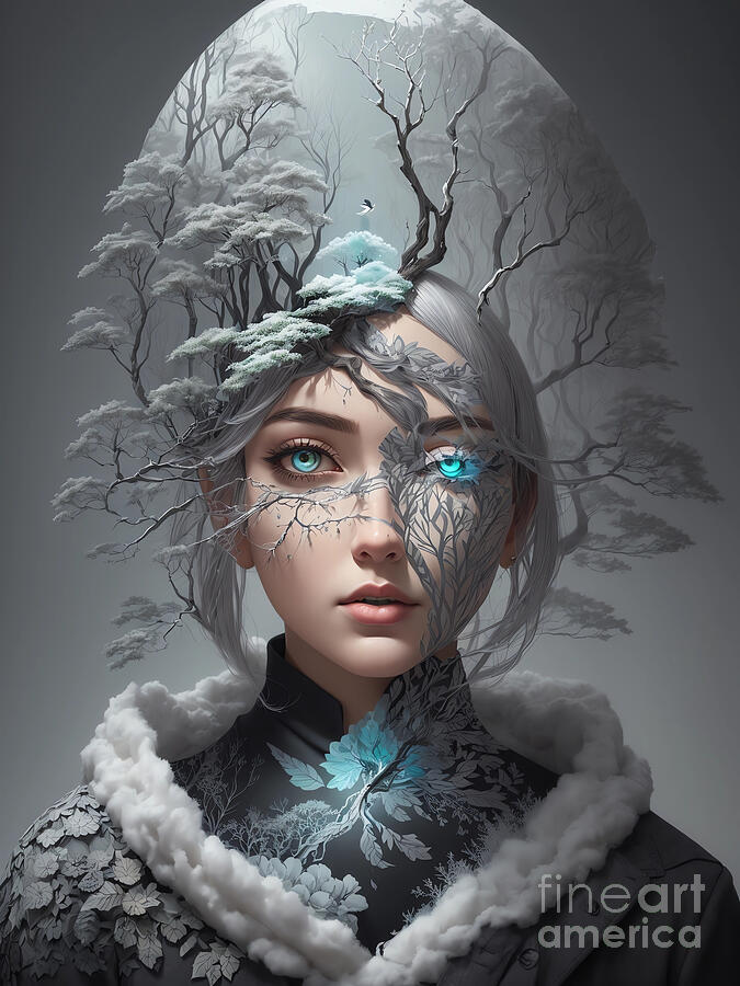 Tree Girl Digital Art by Michelle Meenawong