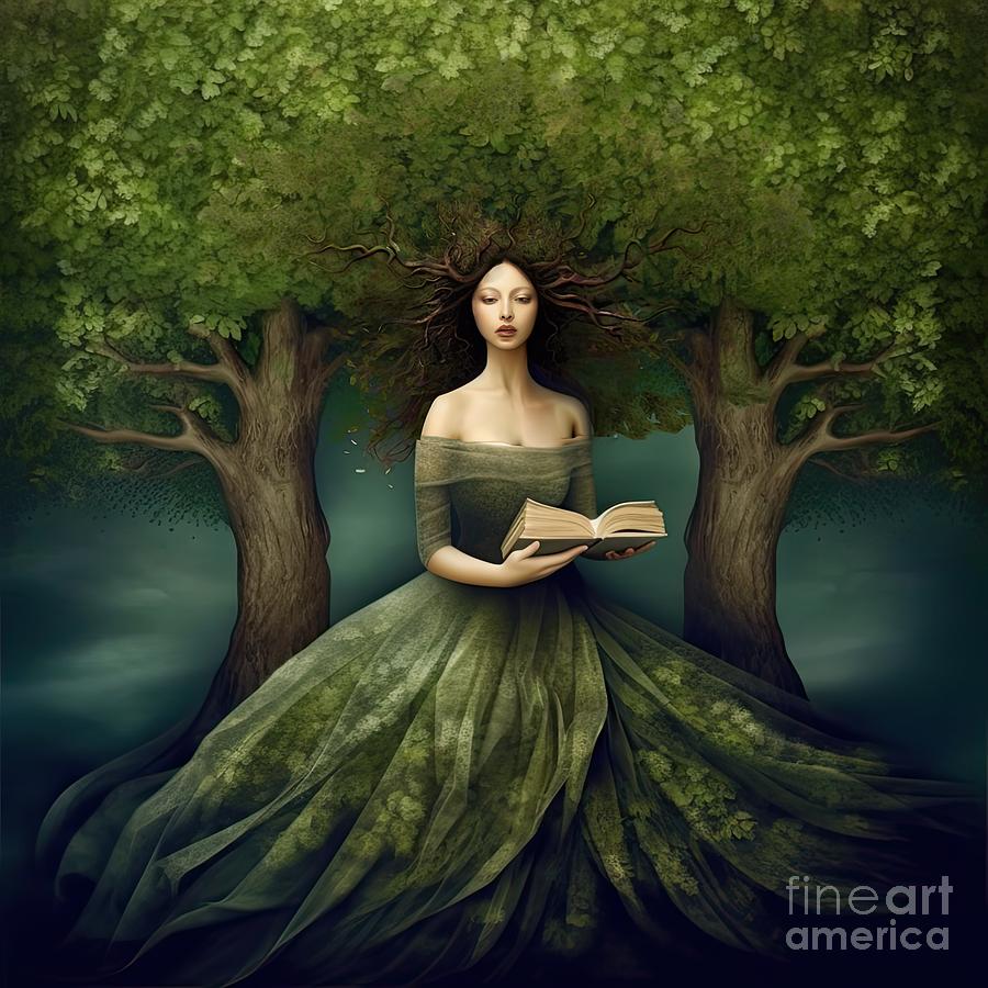 Tree Girl Painting