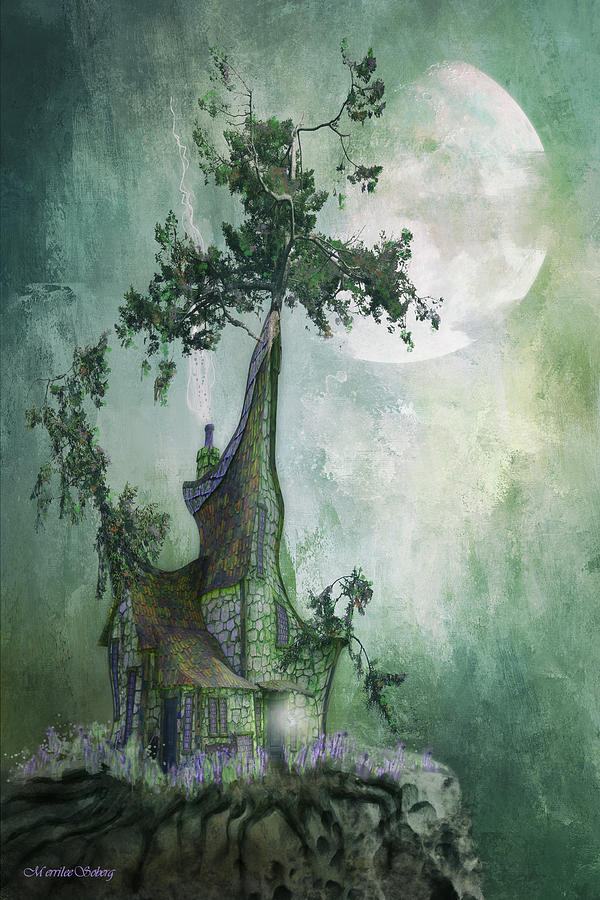 Tree House Digital Art by Merrilee Soberg