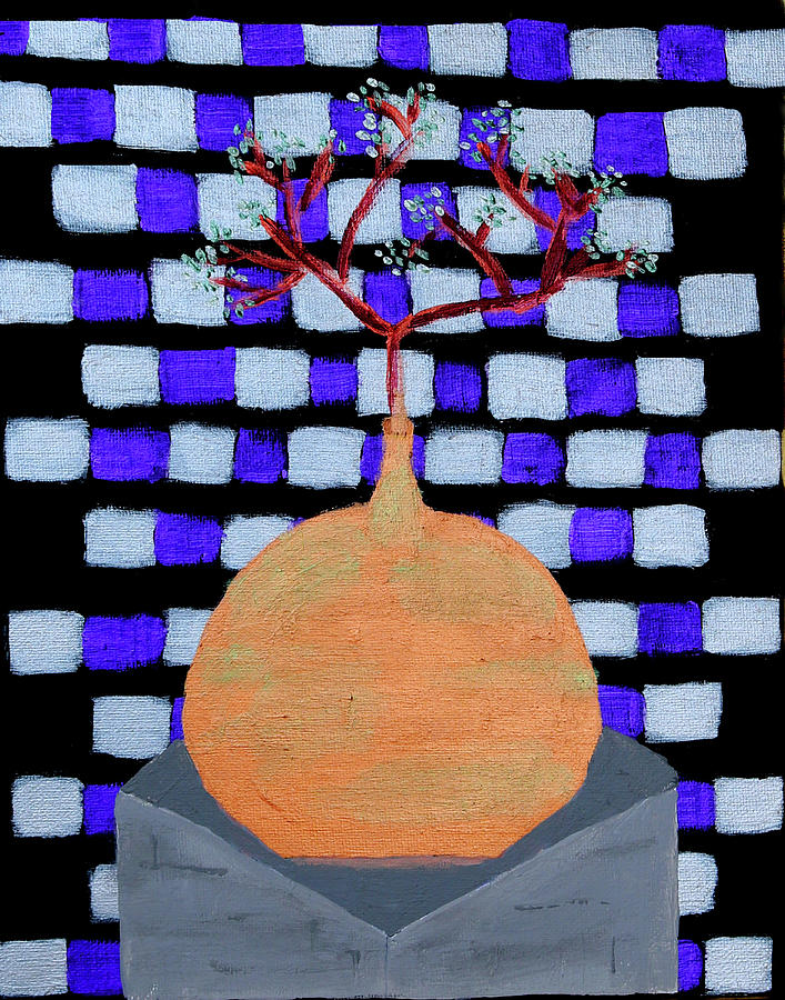 Tree in a Copper Pot Painting by Deborah Boyd