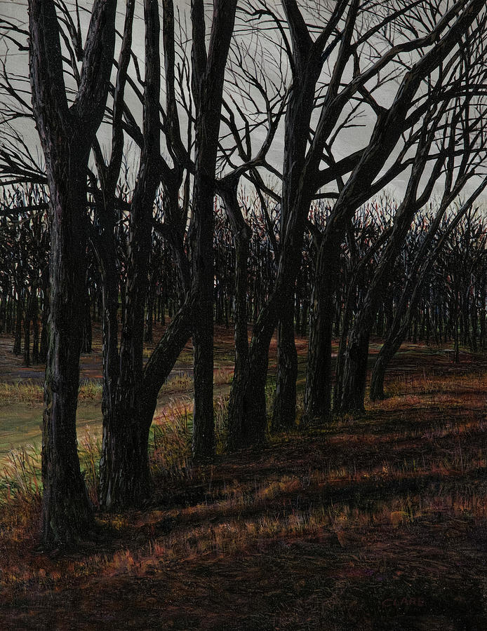 Tree Line at Karks Painting by Jeffrey Clare